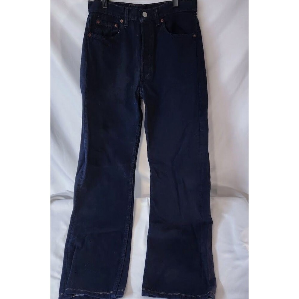 Levis 501 Mens Vintage Jeans Size 30x32 Tag 32x36 Overdyed Blue Denim Button Fly